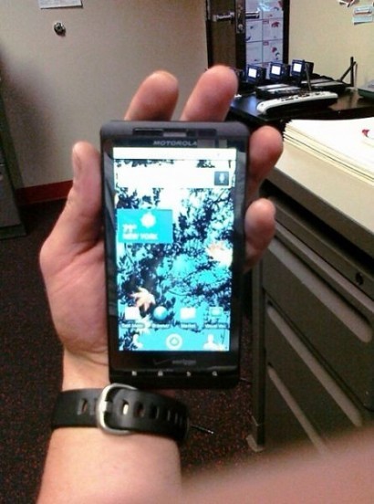 Motorola Droid Shadow засветился в спортзале