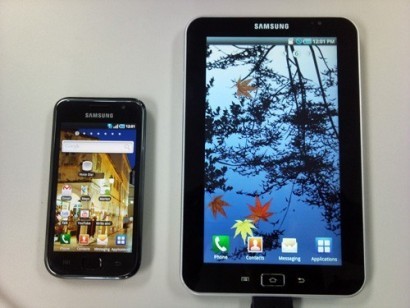 Samsung снова выходит на рынок КПК, представляя «таблетку» Galaxy Tab.