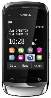 Недорогие слайдеры Nokia C2-02, C2-03 и C2-06 с тачскринами