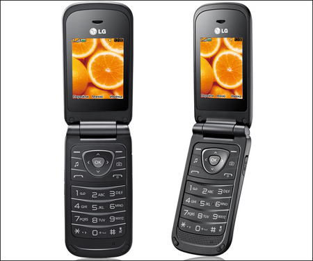 LG А258: недорогой телефон в раскладывающемся корпусе