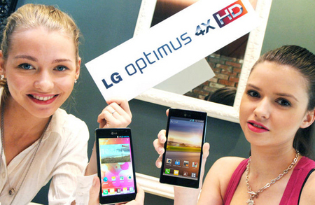 Смартфон LG Optimus 4X HD оснащён процессором с четырьмя ядрами