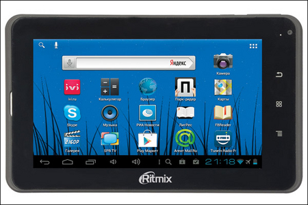 Ritmix RMD-750: планшет со встроенным модулем 3G