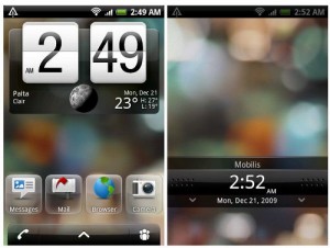 Новый интерфейс HTC Sense на смартфоне HTC Espresso.