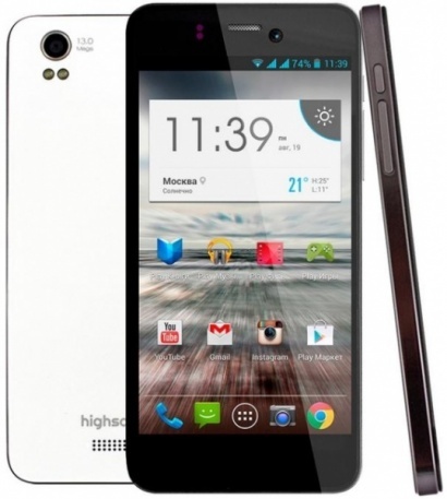 Highscreen анонсировала смартфон Alpha Ice с дизайном iPhone 5