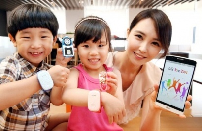 LG представляет браслет для детей KizON для контроля за их передвижением
