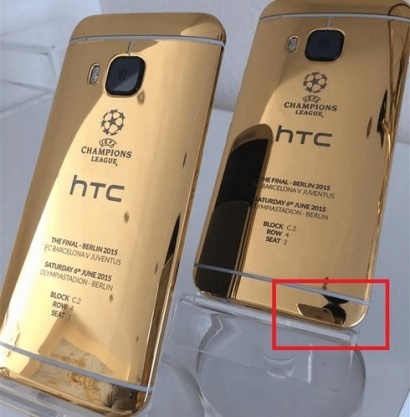 Презентация золотого One M9 была отснята на камеру iPhone 6