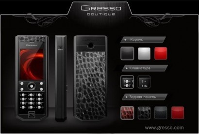 Персонализация роскошных телефонов от компании Gresso